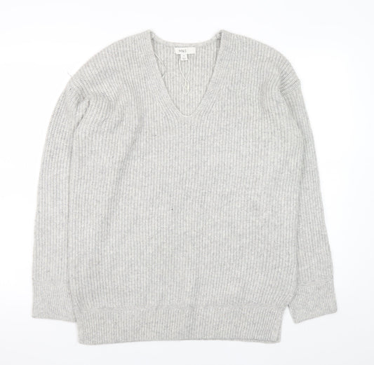 Womens UK Size M Marks and Spencer Grey Pullover Jumper