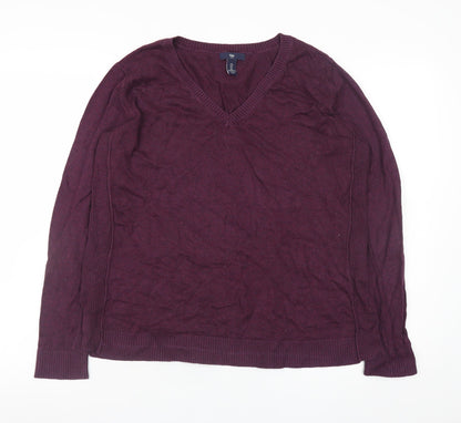 Mens UK Size L Gap Purple Pullover Jumper