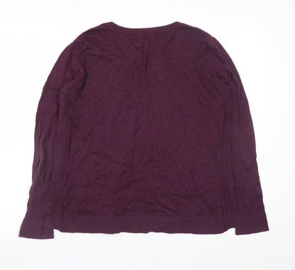 Mens UK Size L Gap Purple Pullover Jumper