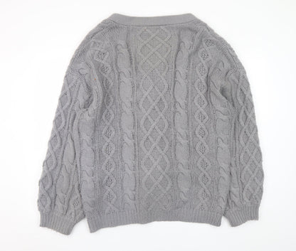 Womens UK Size 16 GUESS Grey Cardigan Jumper