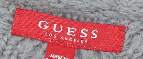 Womens UK Size 16 GUESS Grey Cardigan Jumper
