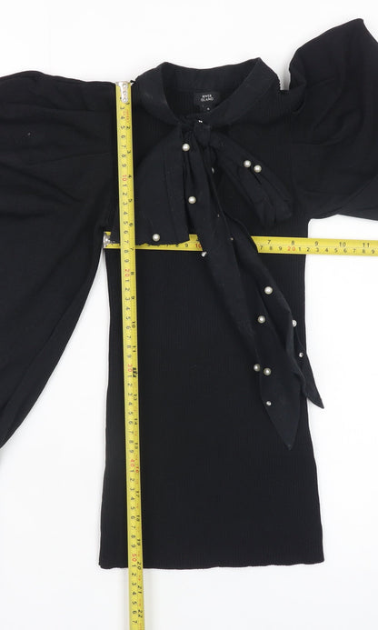 Womens UK Size 6 River Island Black Pullover Jumper