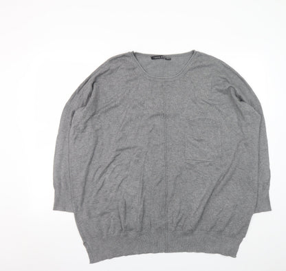 Womens UK Size 20/22 Capsule Grey Pullover Jumper