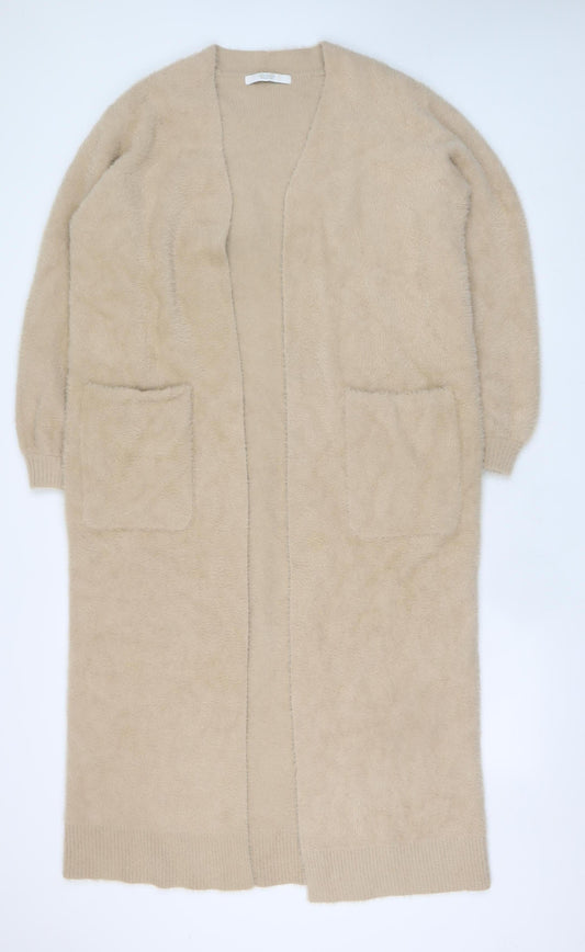 Womens UK Size M Michelle Keegan Beige Cardigan Jumper