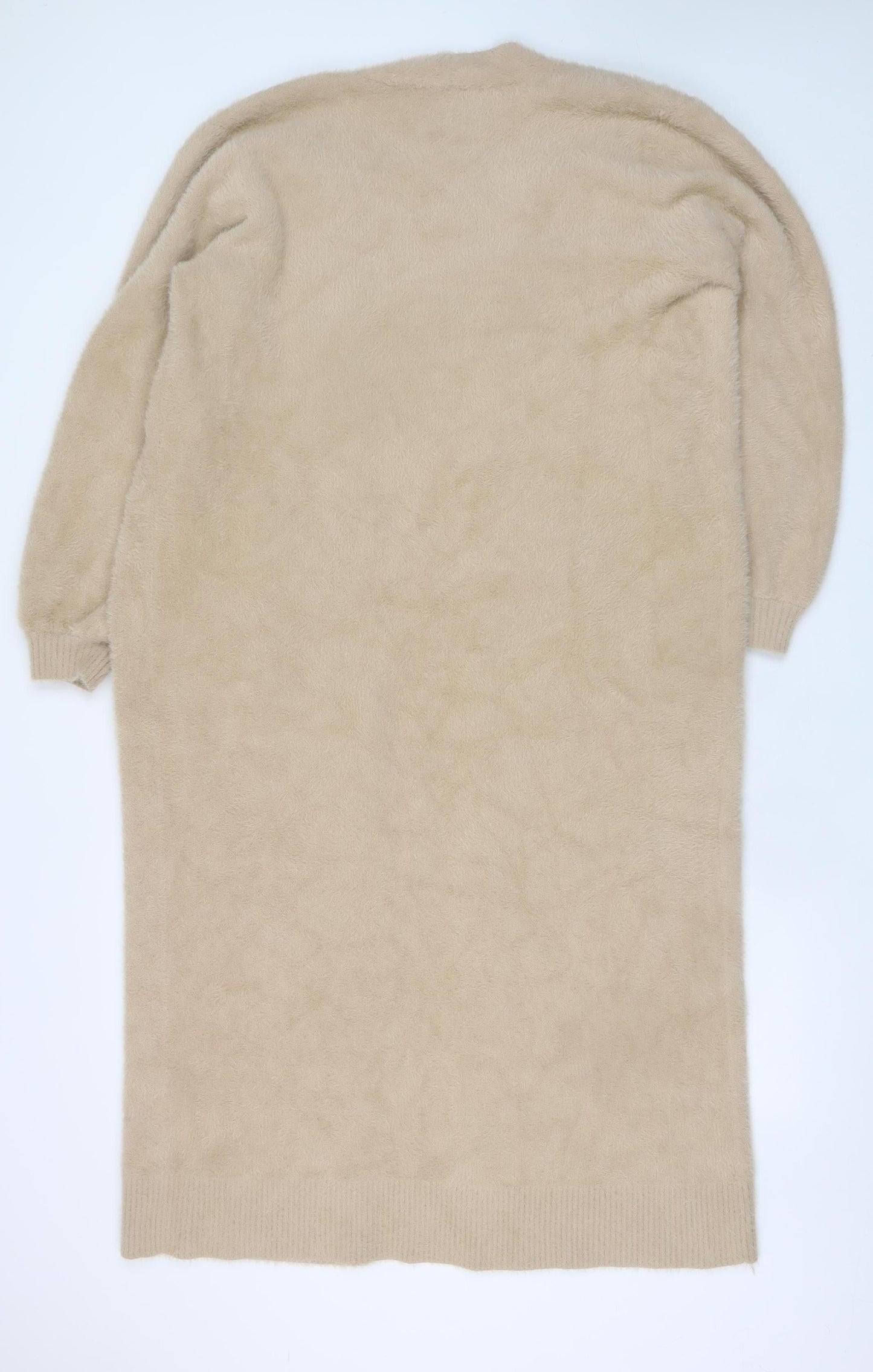 Womens UK Size M Michelle Keegan Beige Cardigan Jumper