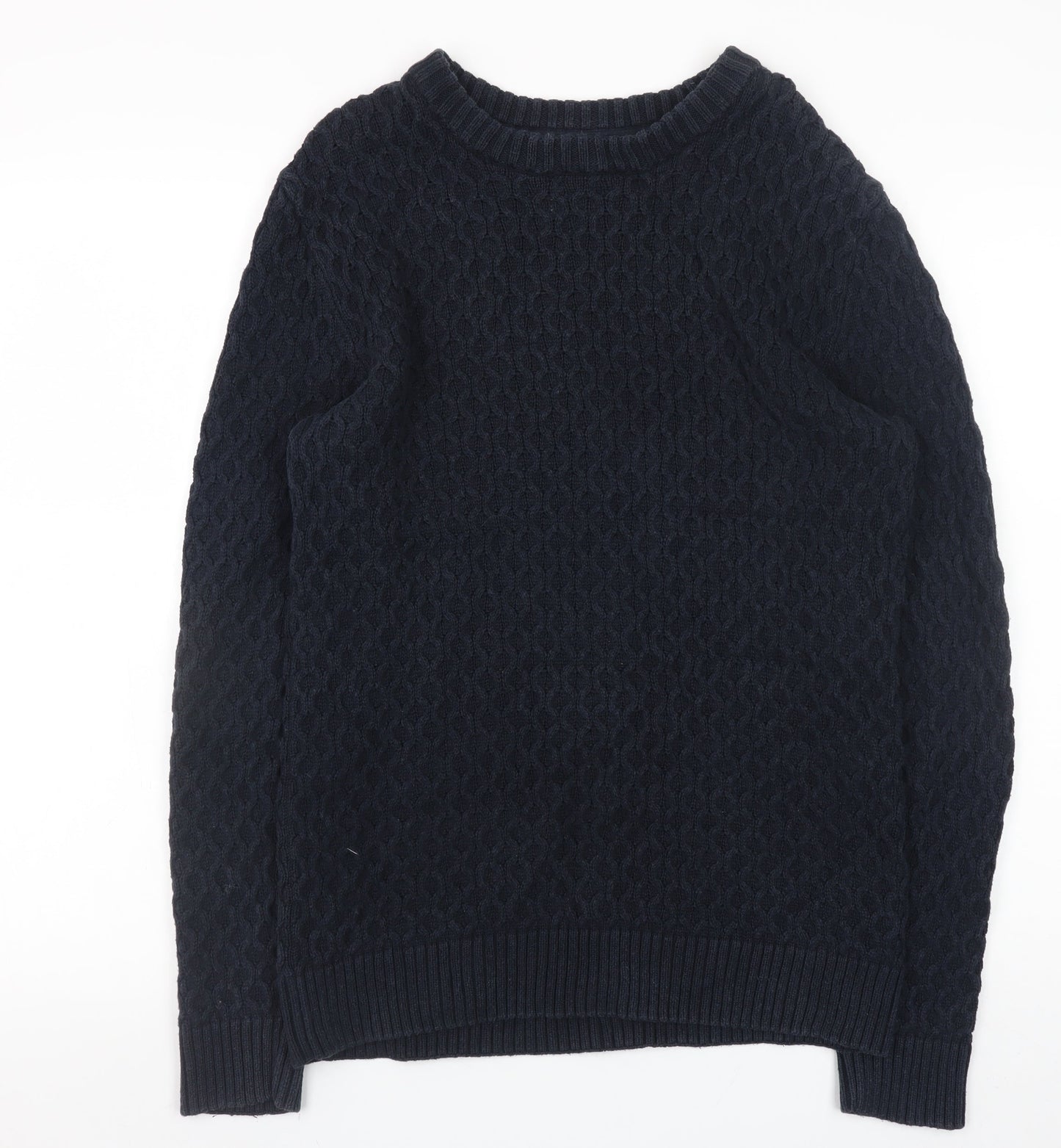 Womens UK Size 10 H&M Blue Pullover Jumper
