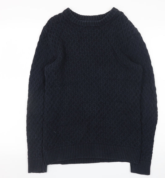 Womens UK Size 10 H&M Blue Pullover Jumper