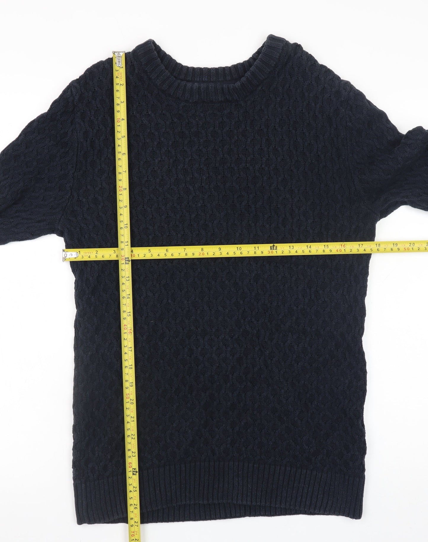 Womens UK Size 10 H&M Blue Pullover Jumper