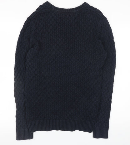 Womens UK Size 10 H&M Blue Pullover Jumper
