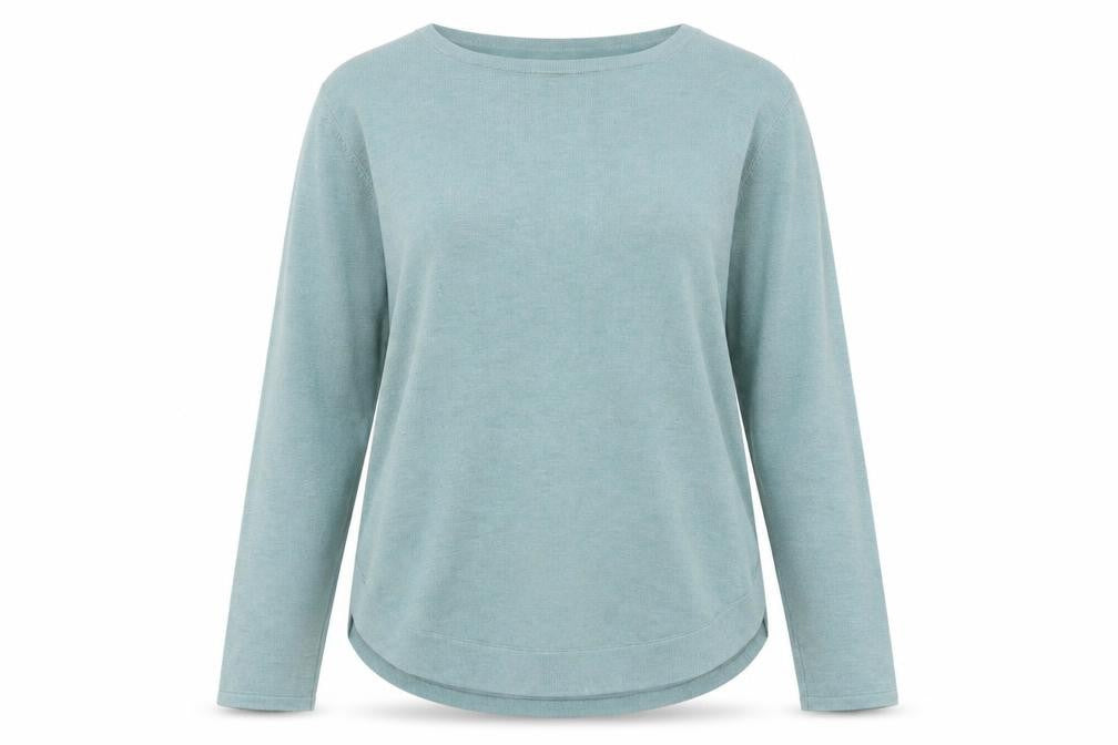 Womens UK Size 12 Fat Face Green Pullover Jumper