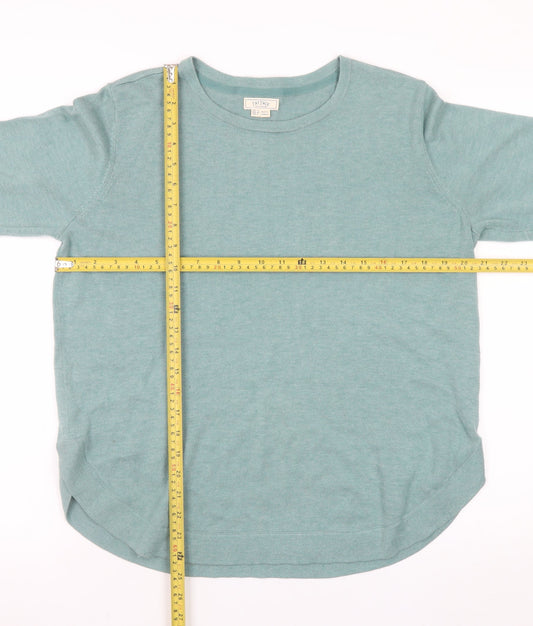 Womens UK Size 12 Fat Face Green Pullover Jumper