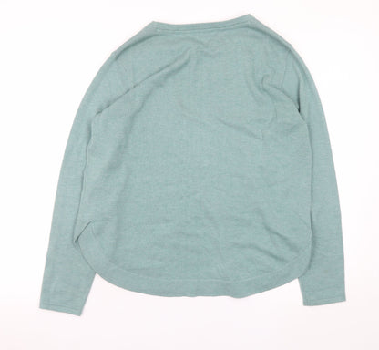 Womens UK Size 12 Fat Face Green Pullover Jumper
