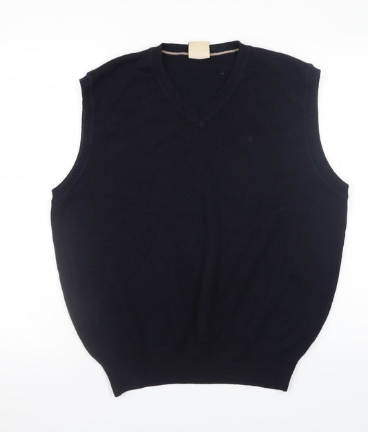 Mens UK Size XL Gabicci Collezione Black Vest Jumper