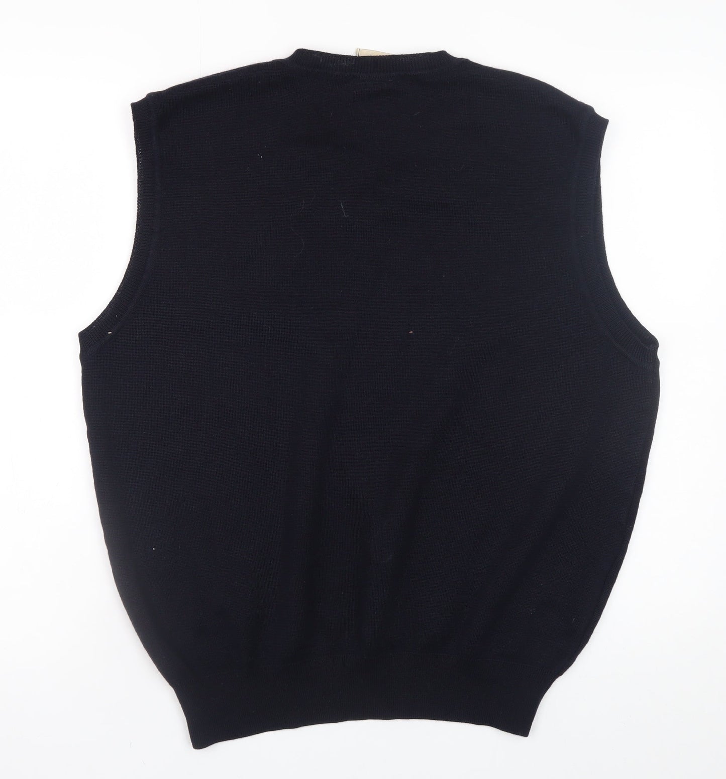 Mens UK Size XL Gabicci Collezione Black Vest Jumper