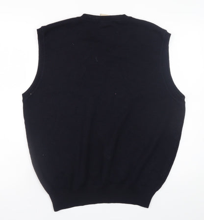 Mens UK Size XL Gabicci Collezione Black Vest Jumper