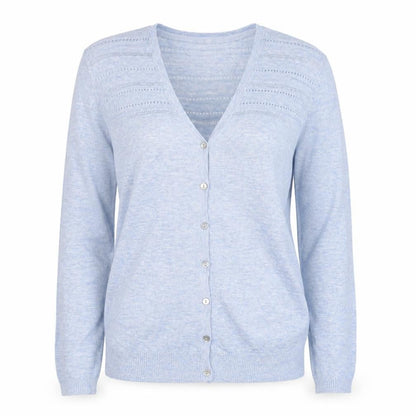 FatFace Women’s Blue Cotton Button Cardigan Size 6