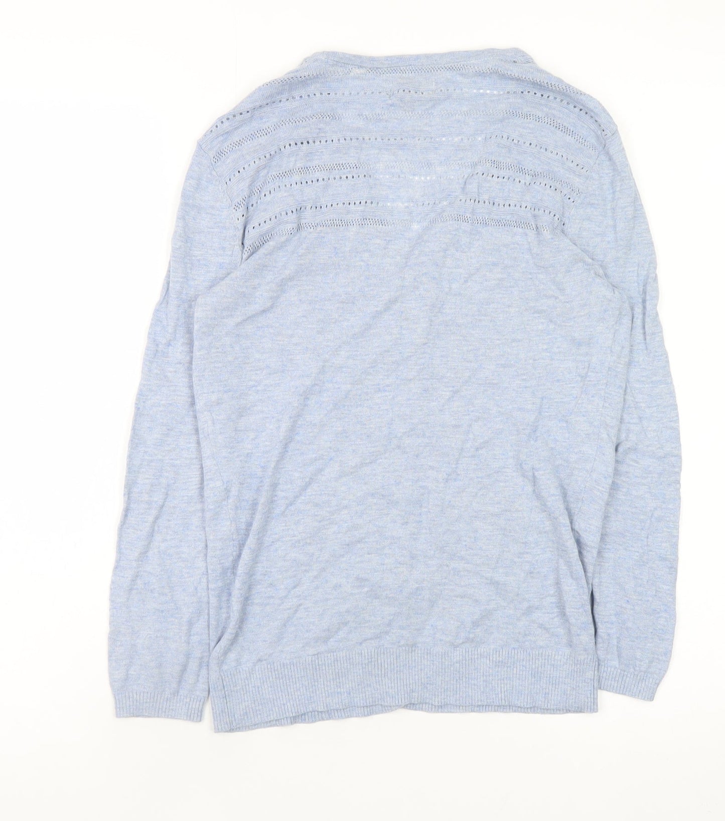 Womens UK Size 6 Fat Face Blue Cardigan Jumper