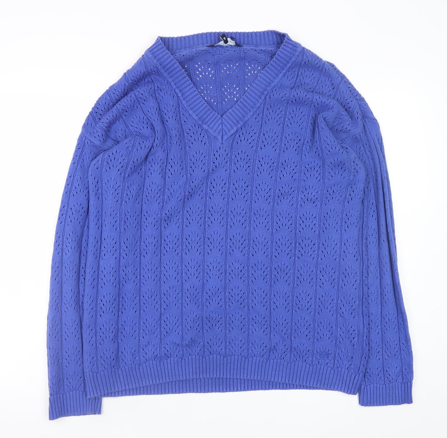 Womens UK Size M Clothing Company Blue Pullover Jumper