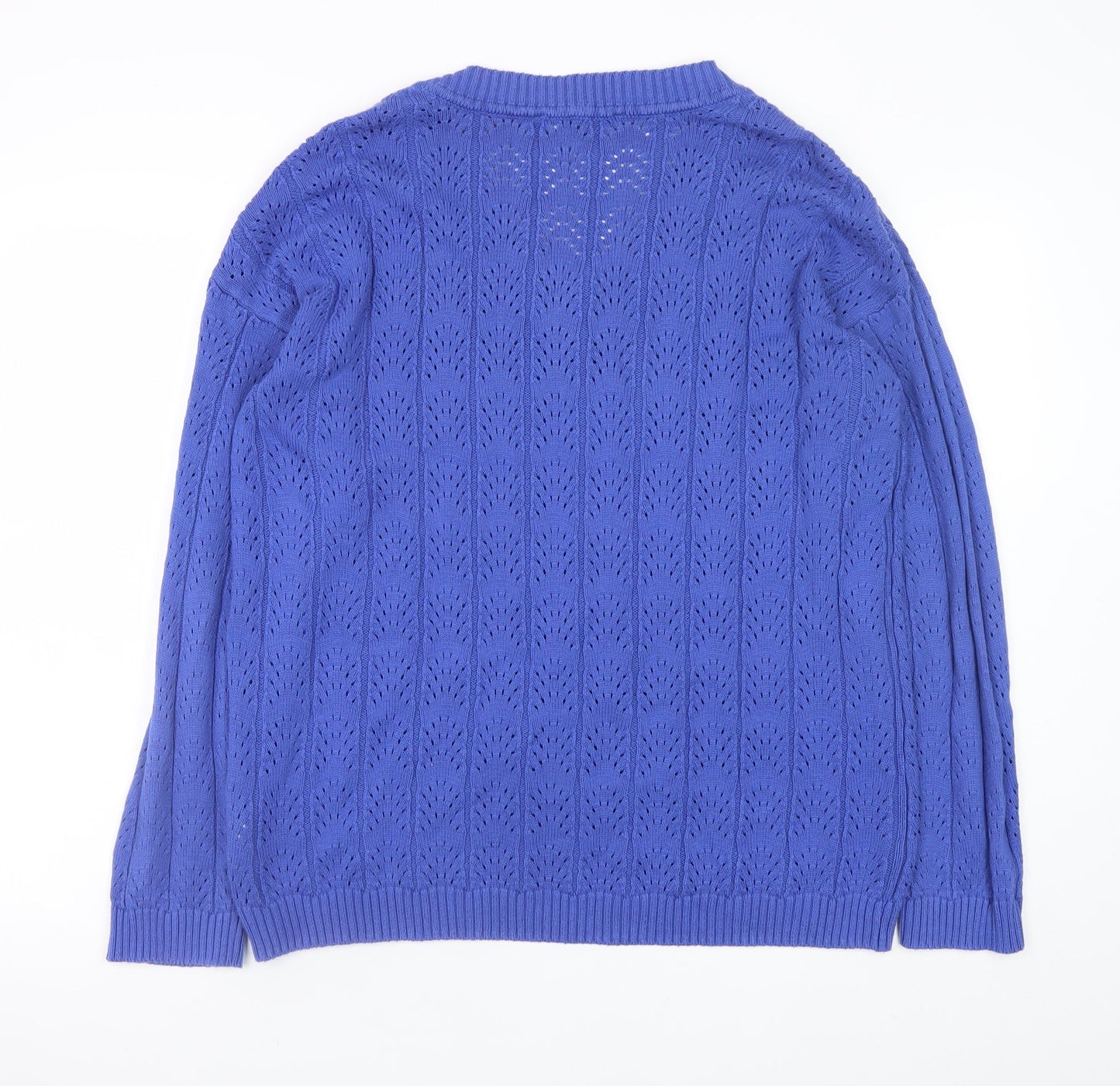 Womens UK Size M Clothing Company Blue Pullover Jumper