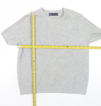 Womens UK Size 14 Marks and Spencer Grey Pullover Jumper