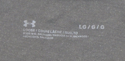 Under Armour Men's Brown Loose Fit Short Sleeve T-Shirt Size L