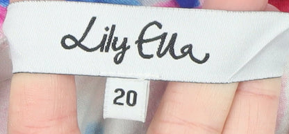 Womens UK Size 20 Lily Ella A-Line Cotton Skirt