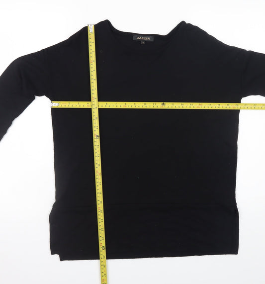 Womens UK Size XS Jaeger Black Basic Blouse