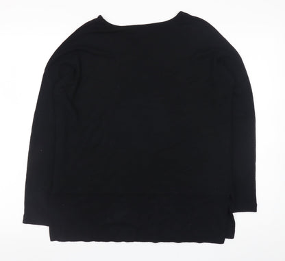 Womens UK Size XS Jaeger Black Basic Blouse