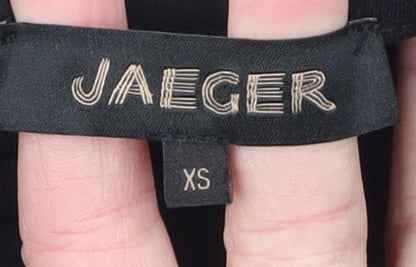 Womens UK Size XS Jaeger Black Basic Blouse