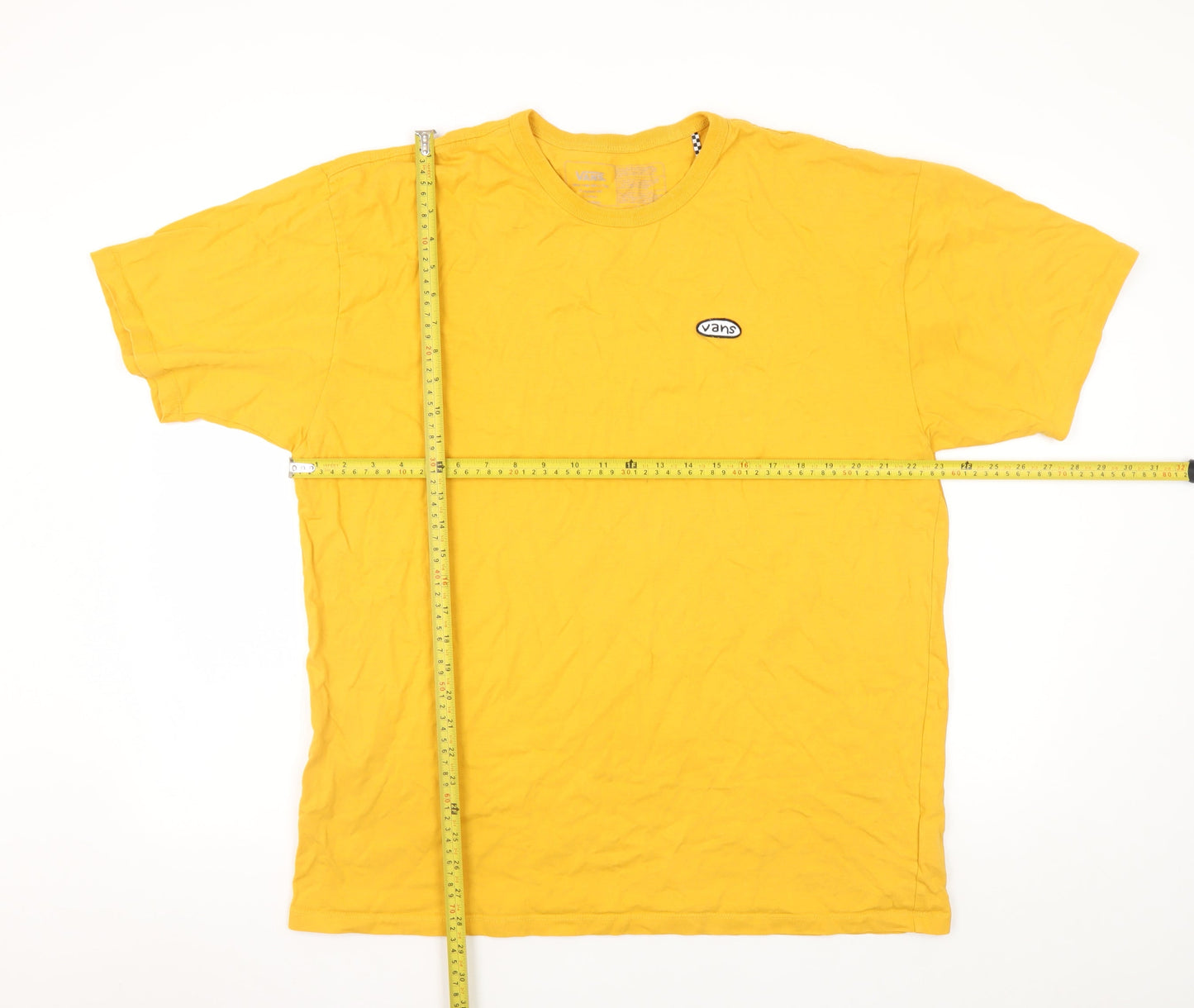 Mens UK Size XL VANS Yellow  T-Shirt