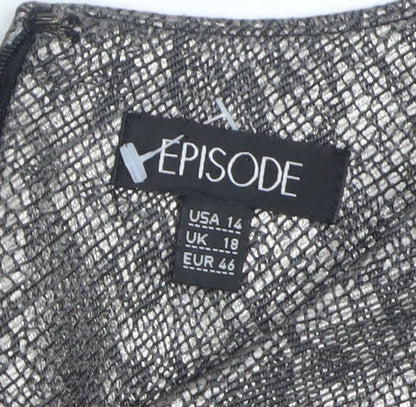 Womens UK Size 18 Episode Sheath Dress