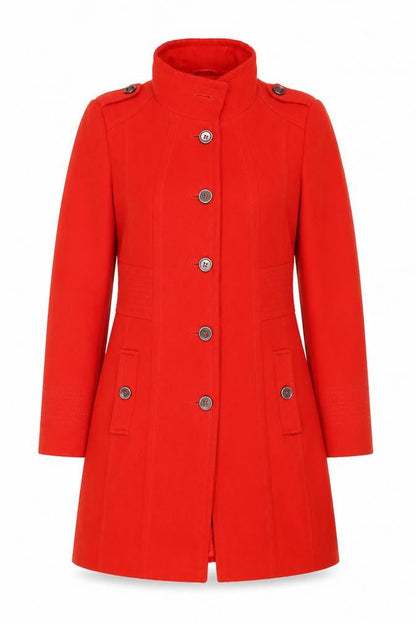 Womens UK Size 14 Wallis Red Military Jacket