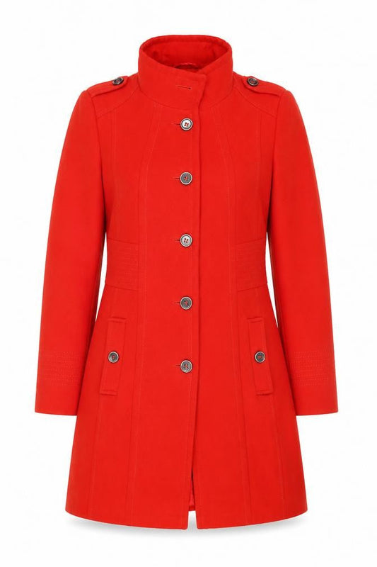 Womens UK Size 14 Wallis Red Military Jacket