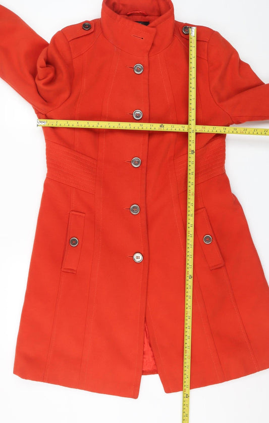 Womens UK Size 14 Wallis Red Military Jacket