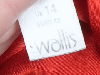 Womens UK Size 14 Wallis Red Military Jacket