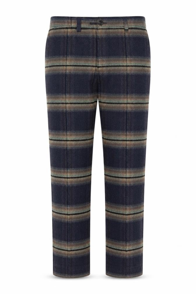 Mens UK Size S Sisley Regular Fit Casual Business Brown Trousers