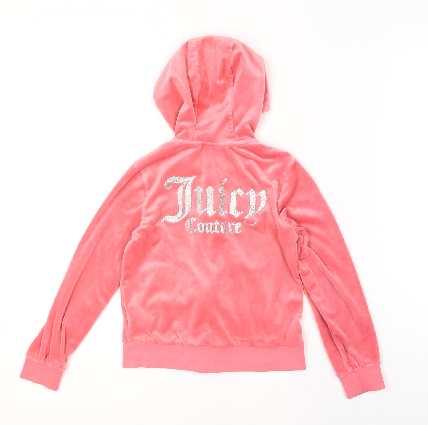 Girls UK Size 8-9 Years Juicy Couture Pink Full Zip Hoodie