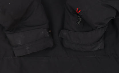 Mens UK Size S Superdry Black Parka Coat