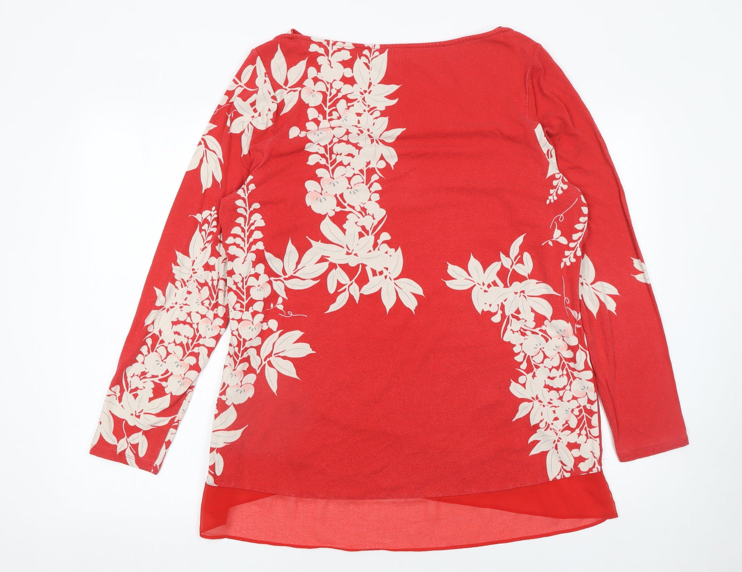 Womens UK Size 18 Marks and Spencer Red Tunic Blouse