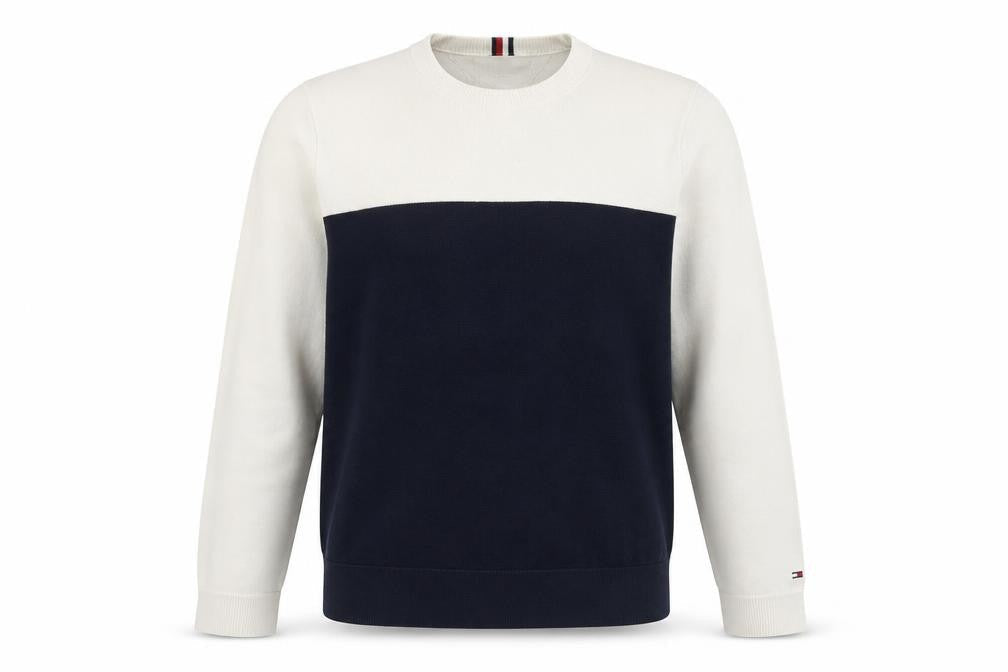 Mens UK Size M Tommy Hilfiger Blue Pullover Jumper