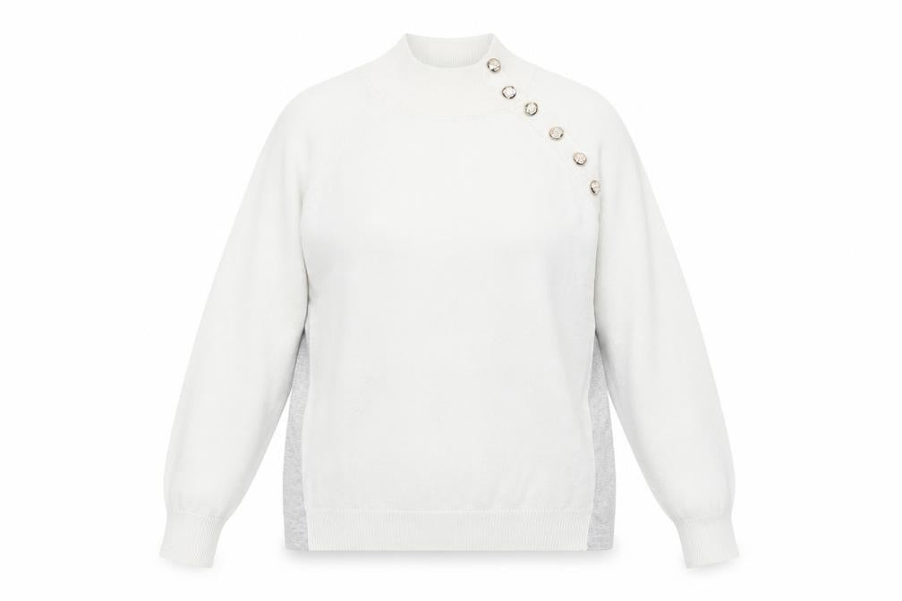 Womens UK Size M/L by clara Ivory Pullover Jumper