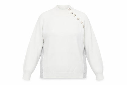 Womens UK Size M/L by clara Ivory Pullover Jumper