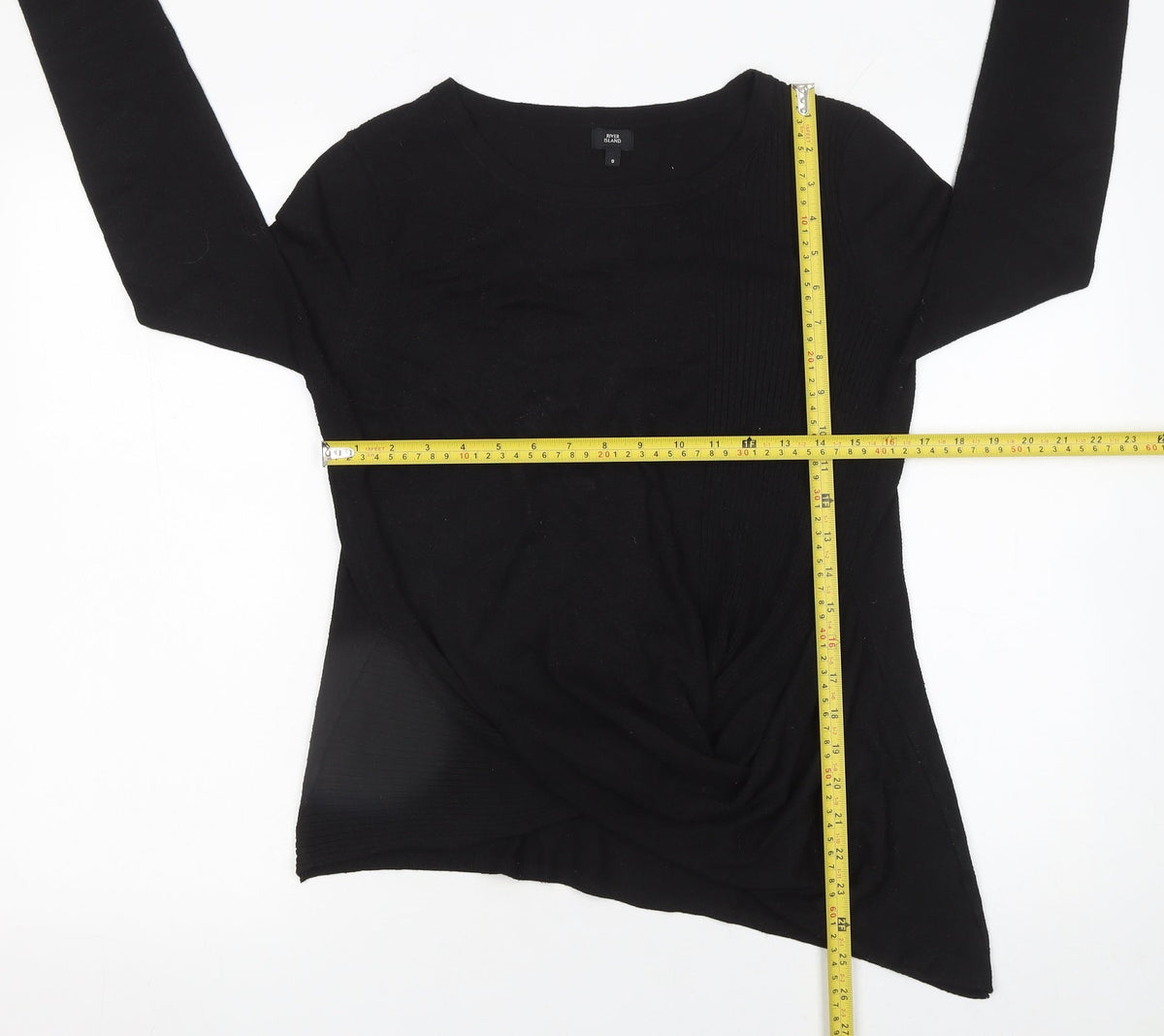 Womens UK Size 8 River Island Black Pullover Jumper