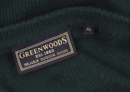 Mens UK Size XL Greenwoods Green Pullover Jumper