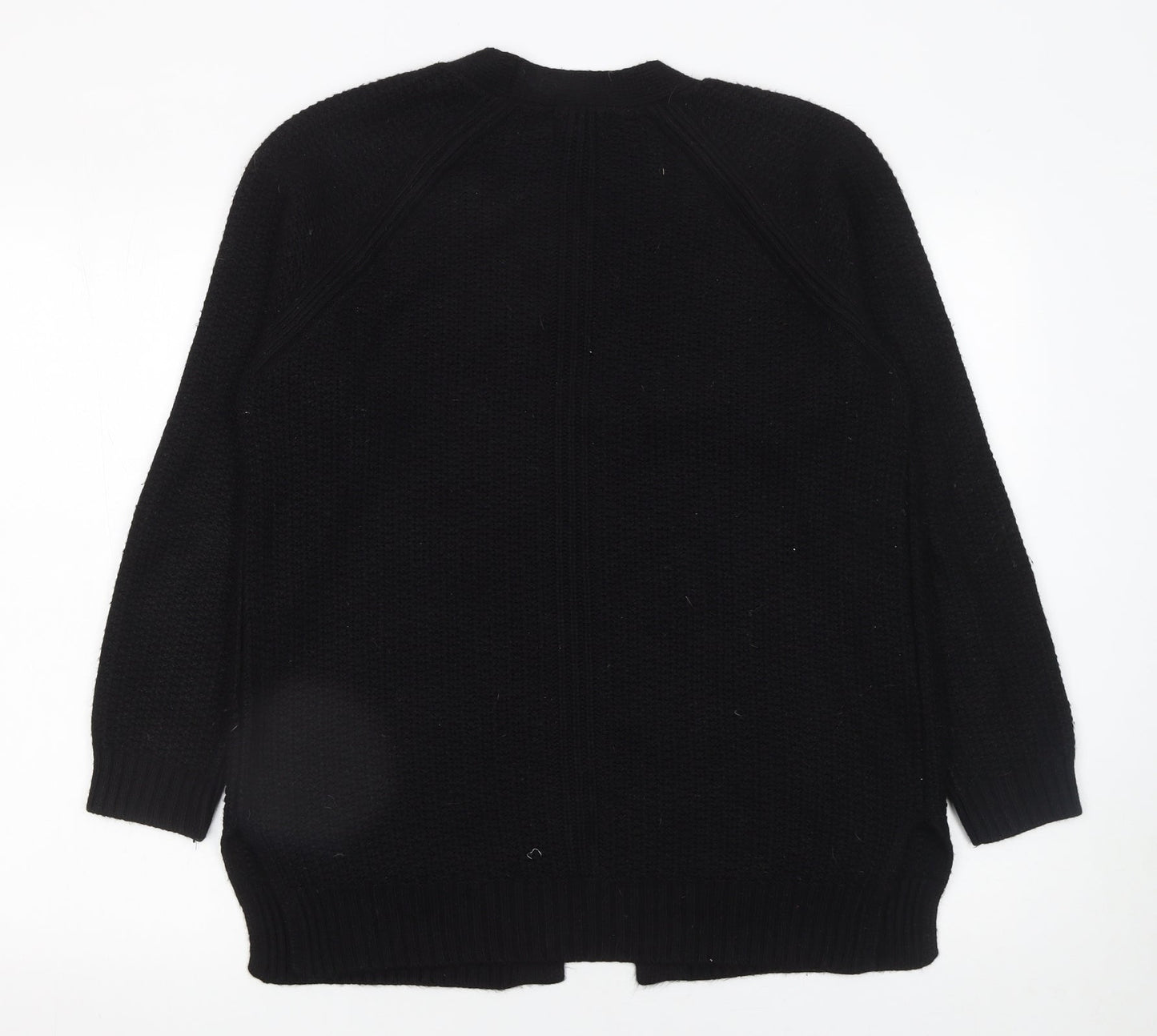 Womens UK Size 10 Fat Face Black Cardigan Jumper