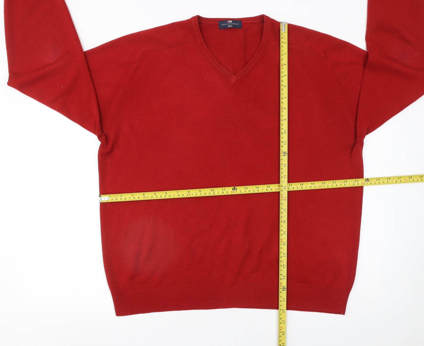 Mens UK Size XL Marks and Spencer Red Pullover Jumper