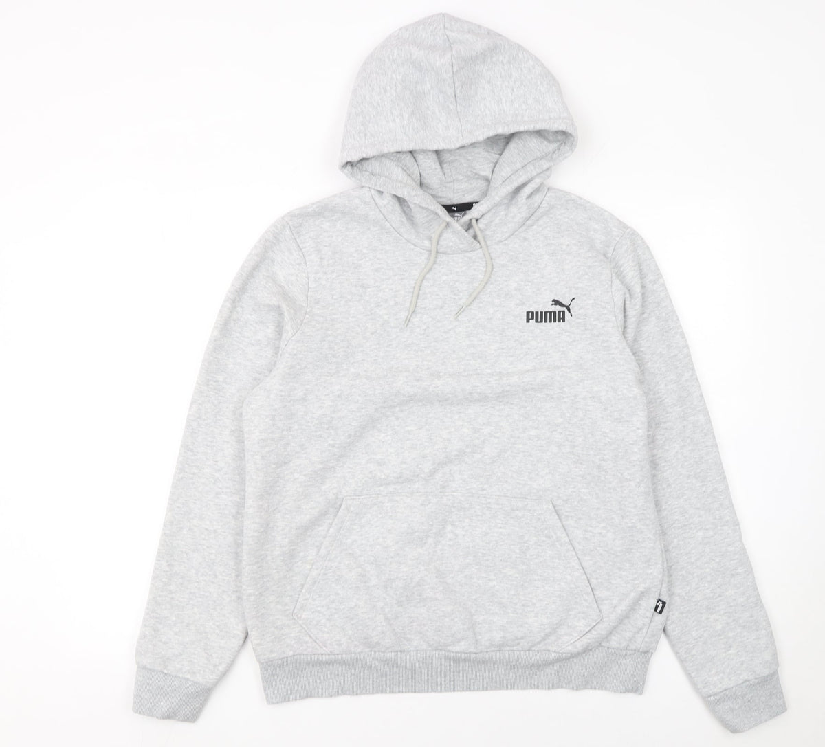 Mens UK Size L PUMA Grey Pullover Hoodie