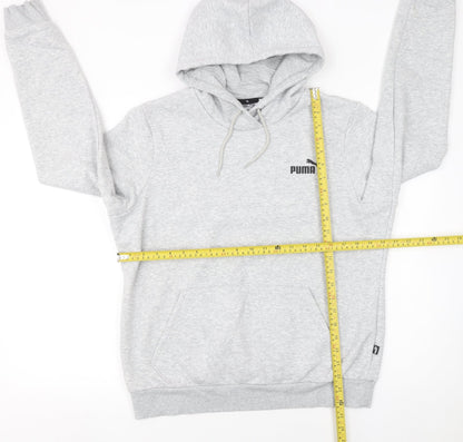 Mens UK Size L PUMA Grey Pullover Hoodie
