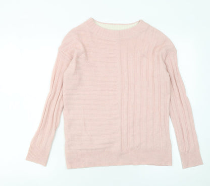 Womens UK Size XS Marks and Spencer Pink Pullover Jumper