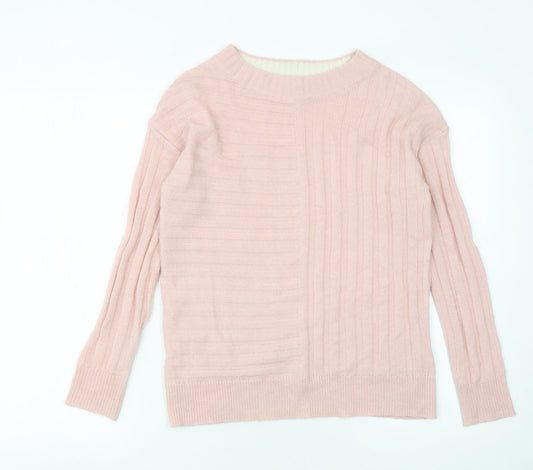 Womens UK Size XS Marks and Spencer Pink Pullover Jumper